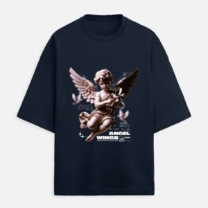 Angel Wings Graphic Oversized T-Shirt