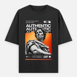 UrbanNova “Authentic Statue ” Oversized T-Shirt