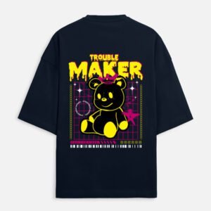 UrbanNova Trouble Maker Oversized T-Shirt bold graphic streetwear