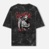 UrbanNova hustle more acid wash oversized tshirt motivational streetwear tee
