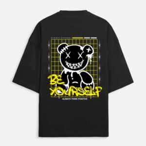 UrbanNova Be Yourself Oversized T-Shirt motivational graphic streetwear