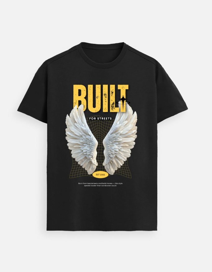 UrbanNova Built for Streets T-Shirt bold graphic streetwear design