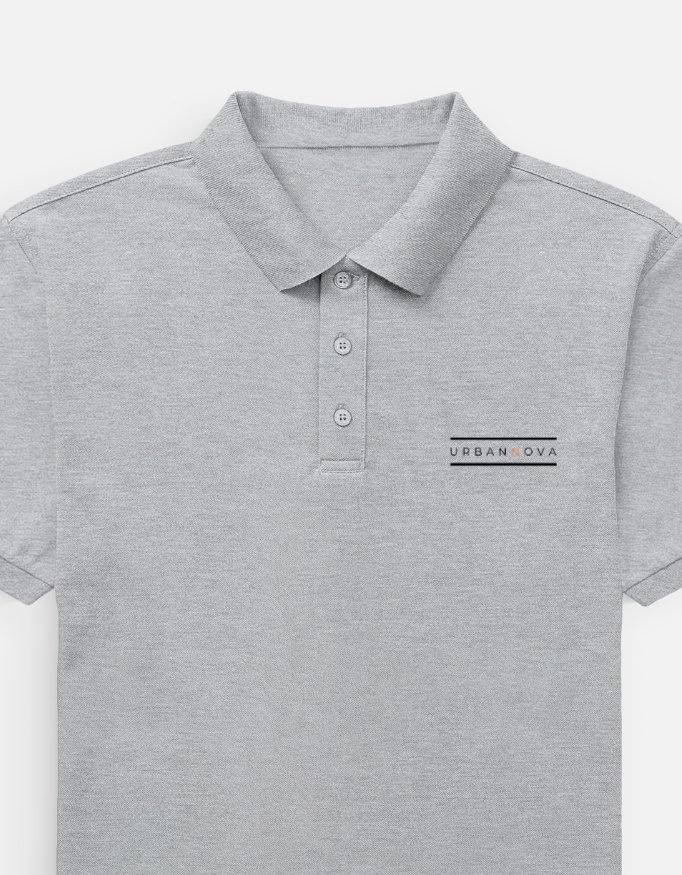 UrbanNova Essential White Polo T-Shirt minimal premium style