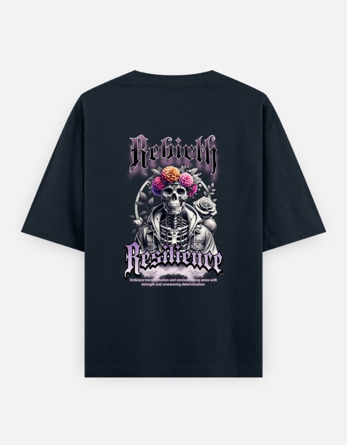 UrbanNova Rebirth Resilience oversized t-shirt motivational streetwear