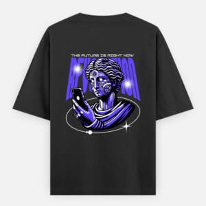 neo vision oversized tshirt futuristic graphic streetwear india