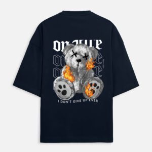UrbanNova Dont Give Up Oversized T-Shirt motivational graphic streetwear
