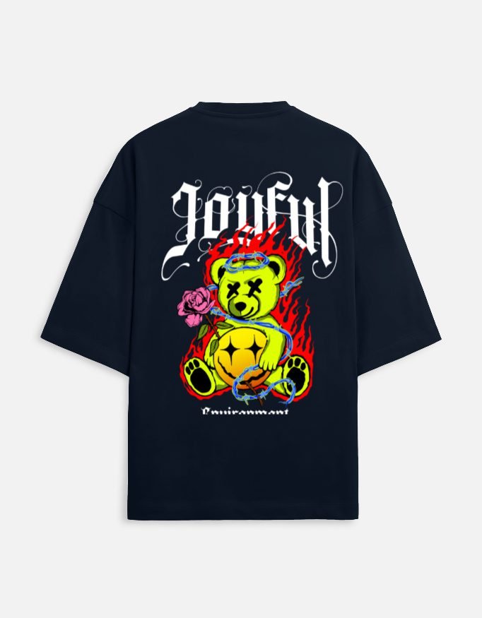 UrbanNova Joyful Chaos Oversized T-Shirt graphic streetwear design