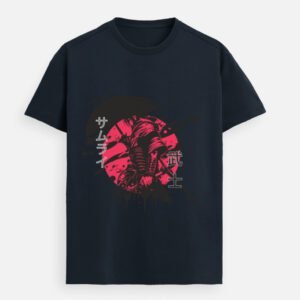 UrbanNova Crimson Samurai T-Shirt anime graphic bold streetwear