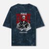 UrbanNova public enemy acid wash oversized tshirt bold streetwear graphic tee